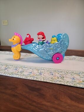 Fisher-Price Little People Ariel Seaside Lights And Music Carrage